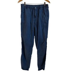 Tommy Bahama‎ Navy Blue Tencel Lyocell Jogger Pants Fine Corduroy Drawstring M